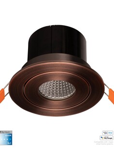 HV5512CCT-AB - Prime Antique Brass Tilt CCT WIFI LED HV5512CCT-AB