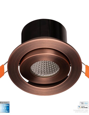HV5512CCT-AB - Prime Antique Brass Tilt CCT WIFI HV5512CCT-AB