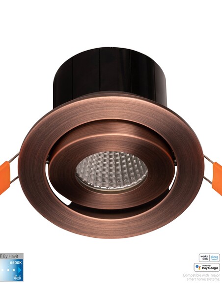 HV5512CCT-AB - Prime Antique Brass Tilt CCT WIFI HV5512CCT-AB