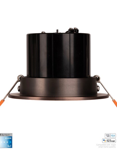 HV5512CCT-AB - Prime Antique Brass Tilt CCT WIFI HV5512CCT-AB
