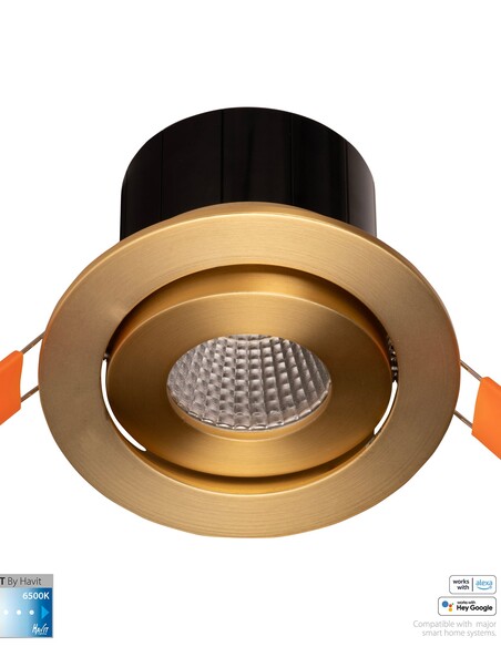 HV5512CCT-BR - Prime Brass Coloured Tilt CCT WIFI HV5512CCT-BR