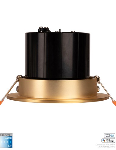 HV5512CCT-BR - Prime Brass Coloured Tilt CCT WIFI HV5512CCT-BR