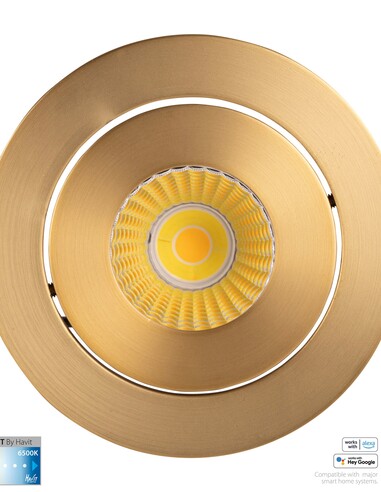 HV5512CCT-BR - Prime Brass Coloured Tilt CCT WIFI HV5512CCT-BR