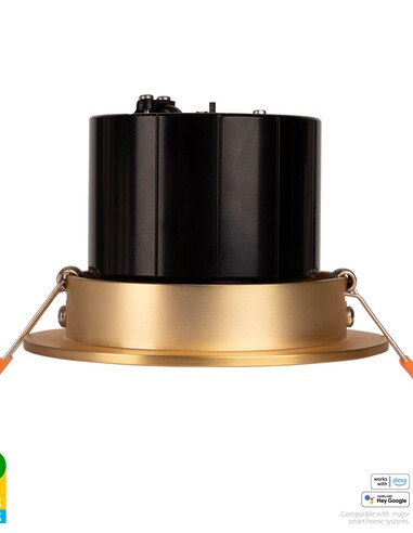 HV5512RGBCW-BR - Prime Brass Coloured Tilt RGBCW HV5512RGBCW-BR