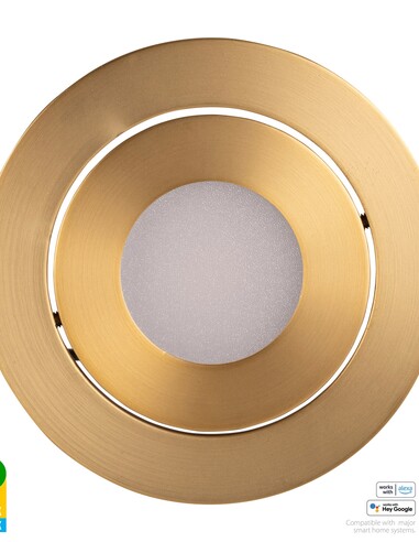 HV5512RGBCW-BR - Prime Brass Coloured Tilt RGBCW HV5512RGBCW-BR