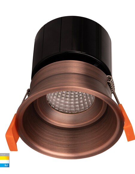 HV5513T-AB - Prime Antique Brass Fixed Deep LED Downlight