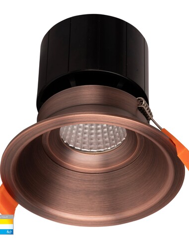 HV5514T-AB - Prime Antique Brass Fixed Deep LED Downlight