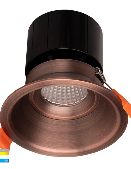 HV5514T-AB - Prime Antique Brass Fixed Deep LED Downlight