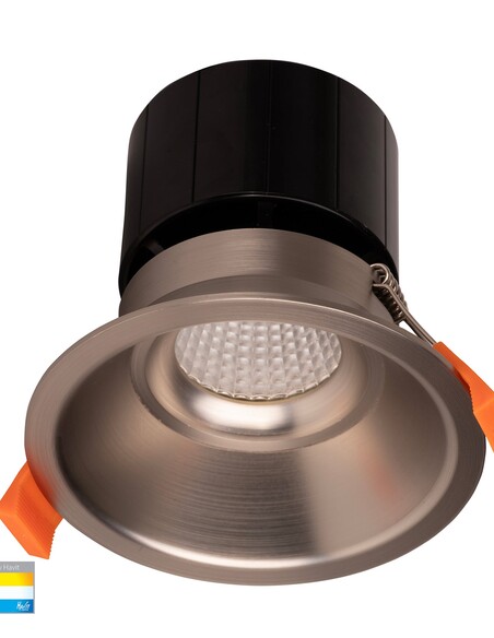HV5514T-NK - HV5514T-Nickel - Prime Nickel Coloured Fixed Deep LED Downlight