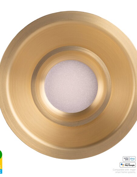 HV5514RGBCW-BR - Prime Brass Coloured Fixed Deep HV5514RGBCW-BR