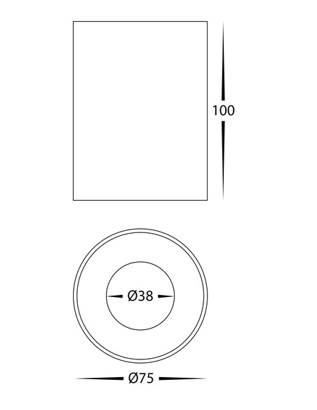 HV5841S-BR - Nella Brass 7W Surface Mounted LED HV5841S-BR
