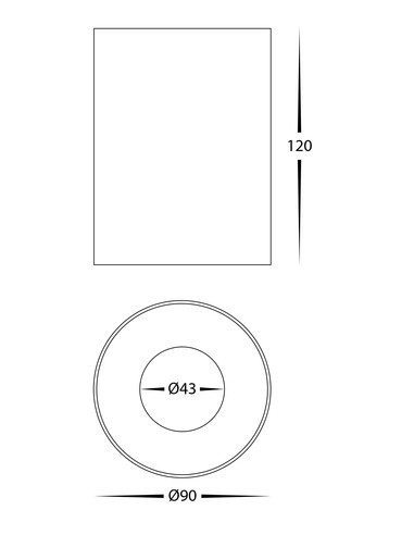 HV5842S-BR - Nella Brass 12W Surface Mounted LED HV5842S-BR