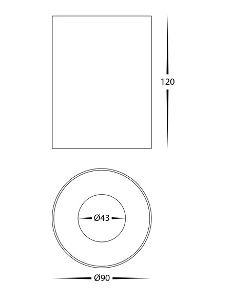HV5842S-BR - Nella Brass 12W Surface Mounted LED HV5842S-BR