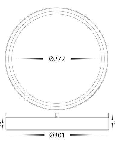 HV5864-2-WHTGLD - Auster White & Gold Trim to HV5864-2-WHTGLD