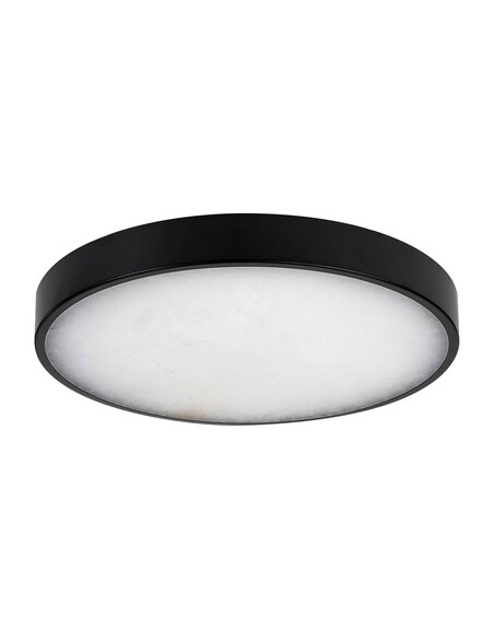 HV5864-4-BLKALB - Auster Black Trim with Alabaster Glass to suit HV5864S-White