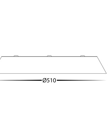 HV5873T - Noyer Walnut Timber 510mm Ceiling HV5873T
