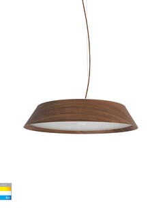 HV5871T-PDT - Noyer 330mm Walnut Timber LED PendantHV5871T-PDT