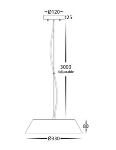 HV5871T-PDT - Noyer 330mm Walnut Timber LED PendantHV5871T-PDT 2