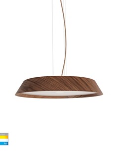 HV5873T-PDT - Noyer 510mm Walnut Timber LED PendantHV5873T-PDT