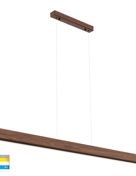 HV6014T - Opex Walnut Timber 1800mm Linear Pendant