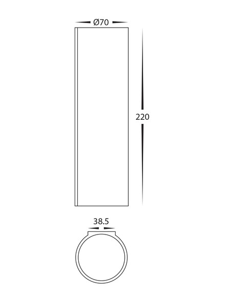 HV8021T - Valec 2x5w Flush Up & Down Plaster Wall HV8021T