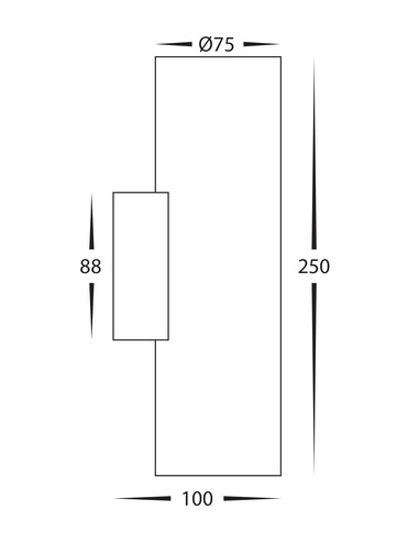 HV8022T - Strokka 2x5w Up & Down Plaster Wall HV8022T