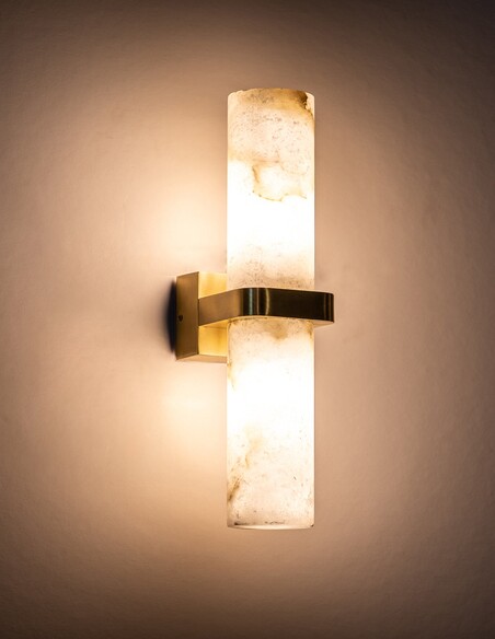 HV8079T-BR - Albast Brass Up & Down Wall Light HV8079T-BR