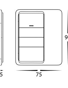 HV9253 - Wireless Wall Mounted Wall SwitchHV9253 2