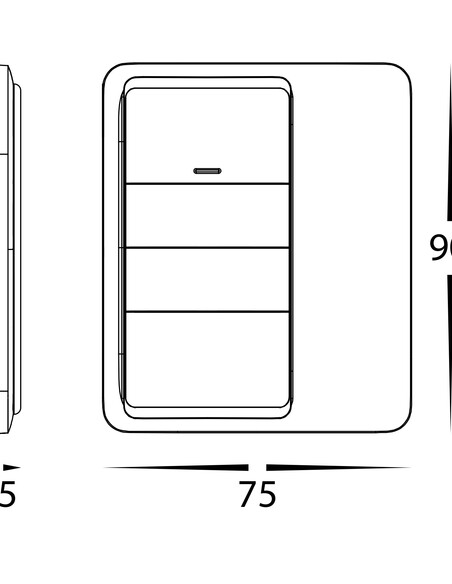 HV9253 - Wireless Wall Mounted Wall SwitchHV9253