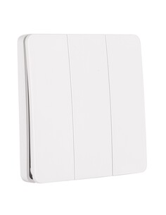 HV9263 - Three Gang White Wireless Self Powered Wall SwitchHV9263