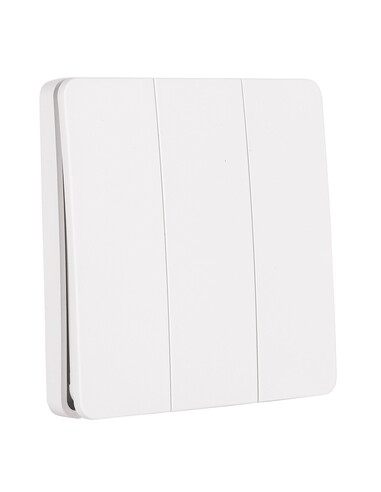 HV9263 - Three Gang White Wireless Self Powered Wall Switch