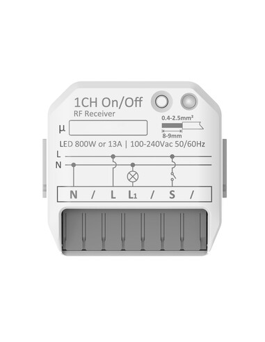 240v Single Channel RF On/Off Receiver