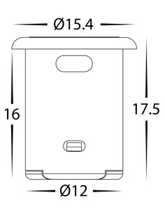 HV9281 - 12-24v DC Black Touch SensorHV9281 2