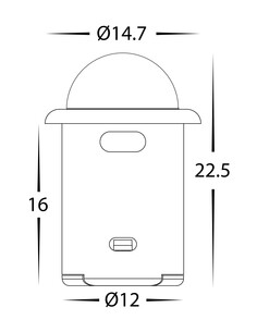 HV9284 - 12-24v DC Black PIR SensorHV9284 2