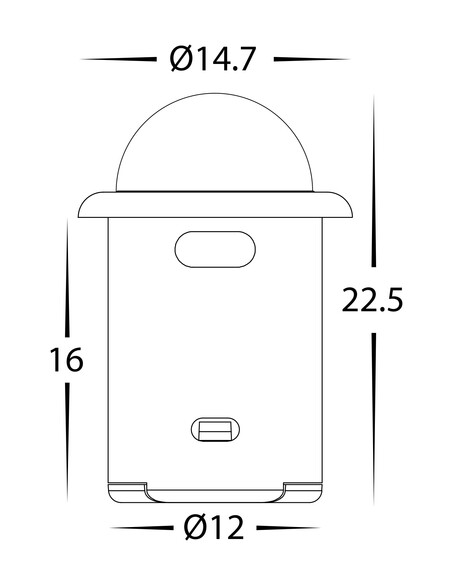 HV9284 - 12-24v DC Black PIR SensorHV9284
