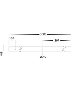 HV9795-1-ALU - Aluminium Channel to suit HV9795 Flexible HV9795-1-ALU 2