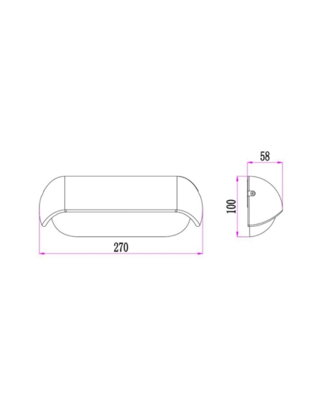 AKEN2 - AKEN Surface Mounted Eyelid Round Edge AKEN2