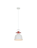 ALTA Industrial Bell Shape With Copper Highlights Pendant Lights - Matte White