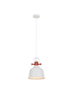 Alta 1 Light Stylish Modern Pendant Light in White with ALTA1