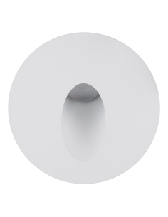 Recessed Round Step Light White AluminiumHV3205W-WHT