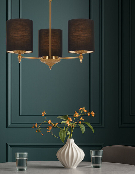 ARGOS PE3-AGBK - ARGOS 3 LIGHT PENDANT - BLACKARGOS PE3-AGBK