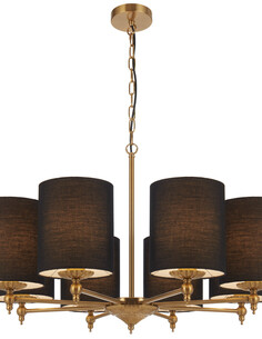 ARGOS PE8-AGBK - ARGOS 8 LIGHT PENDANT - BLACKARGOS PE8-AGBK