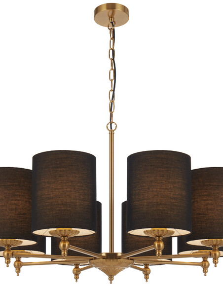 ARGOS PE8-AGBK - ARGOS 8 LIGHT PENDANT - BLACK