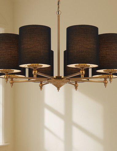 ARGOS PE8-AGBK - ARGOS 8 LIGHT PENDANT - BLACKARGOS PE8-AGBK
