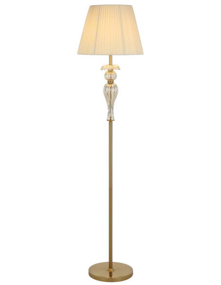 CADIZ FL-AGCRM - CADIZ FLOOR LAMP - ANTIQUE GOLDCADIZ FL-AGCRM
