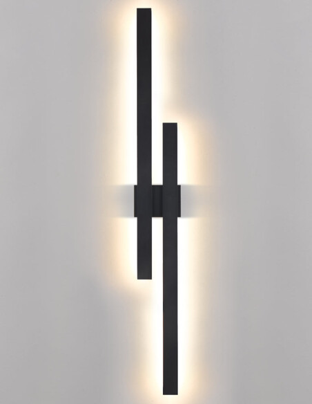 EBIZA EX2-BK - EBIZA 2 LIGHT EXTERIOR WALL LIGHT EBIZA EX2-BK