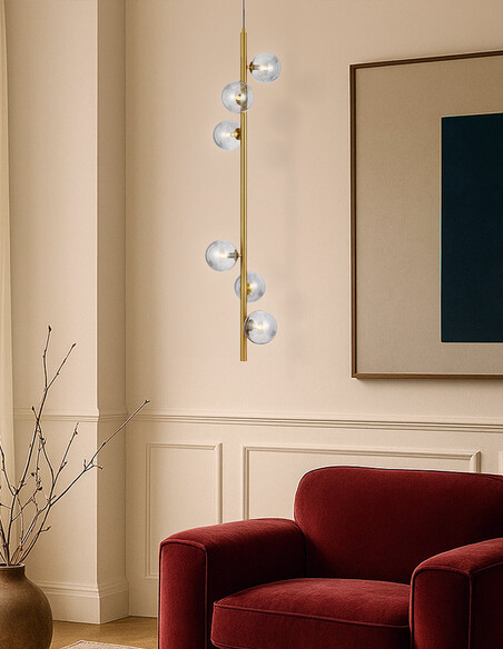 ELSON PE06-AGAMT - ELSON 6 LIGHT PENDANT ANTIQUE ELSON PE06-AGAMT