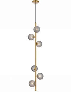 ELSON PE06-AGCLP - ELSON 6 LIGHT PENDANT ANTIQUE GOLD - ELSON PE06-AGCLP