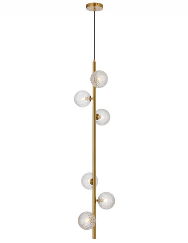ELSON PE06-AGCLP - ELSON 6 LIGHT PENDANT ANTIQUE ELSON PE06-AGCLP