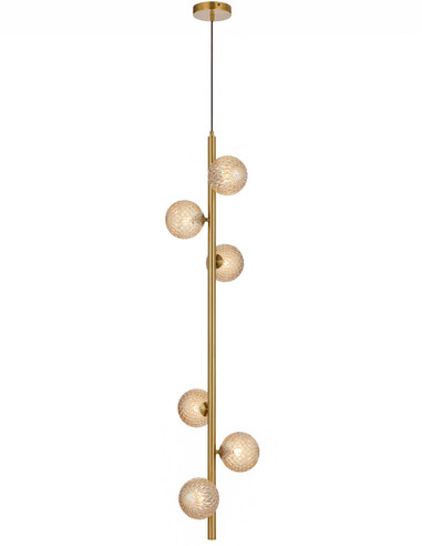 ELSON PE06-AGCLP - ELSON 6 LIGHT PENDANT ANTIQUE ELSON PE06-AGCLP